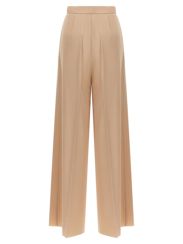 Max Mara Beige Virgin Wool Casual Pants