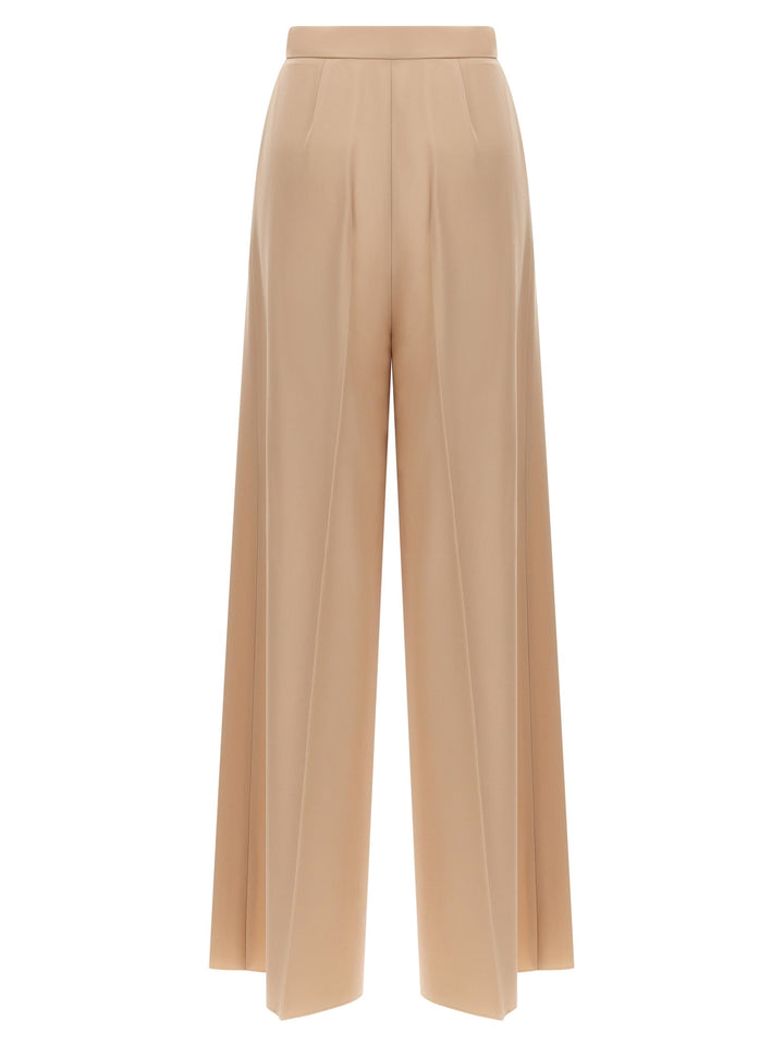 Max Mara Beige Virgin Wool Casual Pants