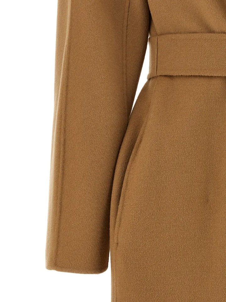 Max Mara Beige Virgin Wool Coat
