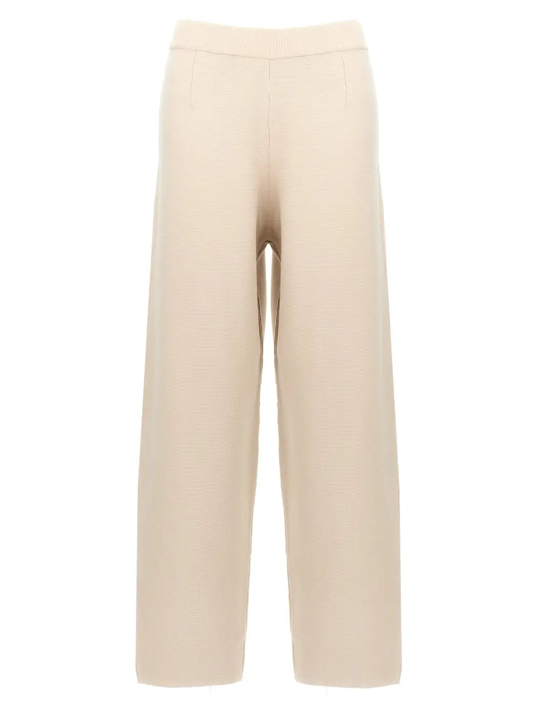 Max Mara Beige Viscose Casual Pants