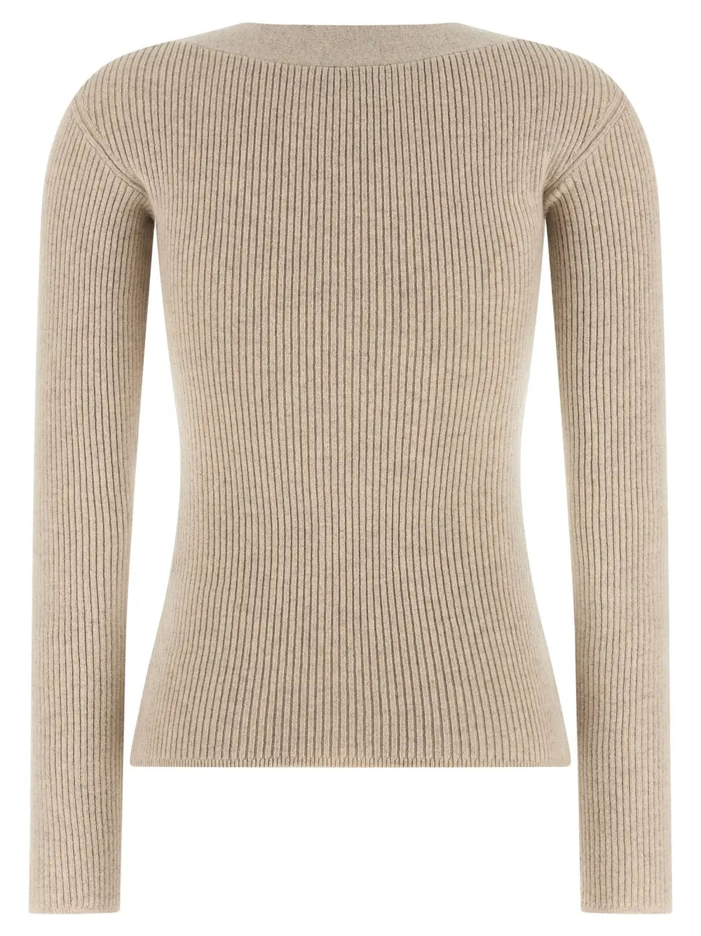 Max Mara Beige Wool Cardigan