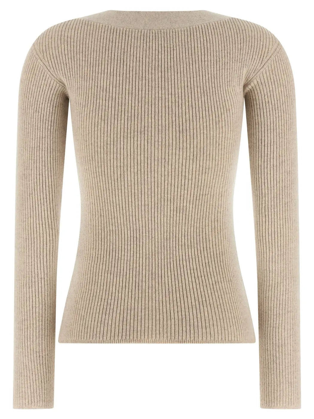 Max Mara Beige Wool Cardigan