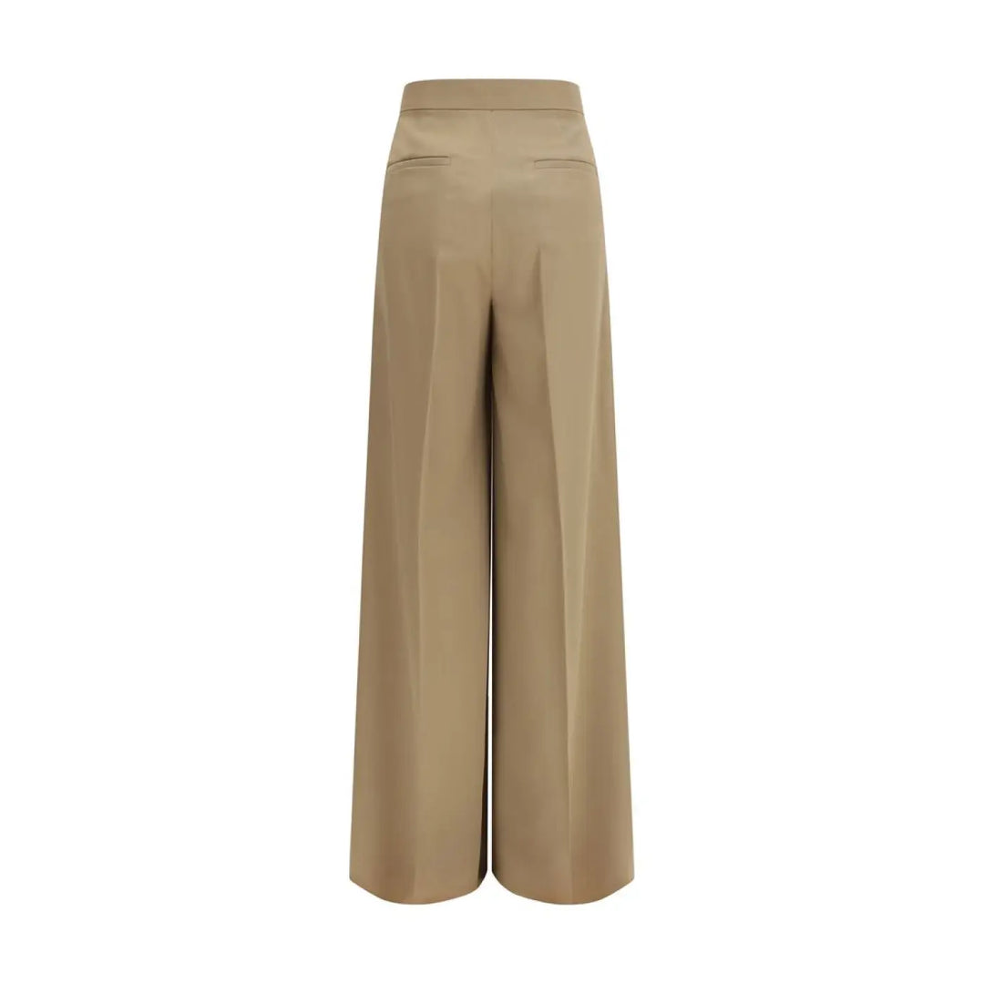 Max Mara Beige Wool Oves Aries Pants