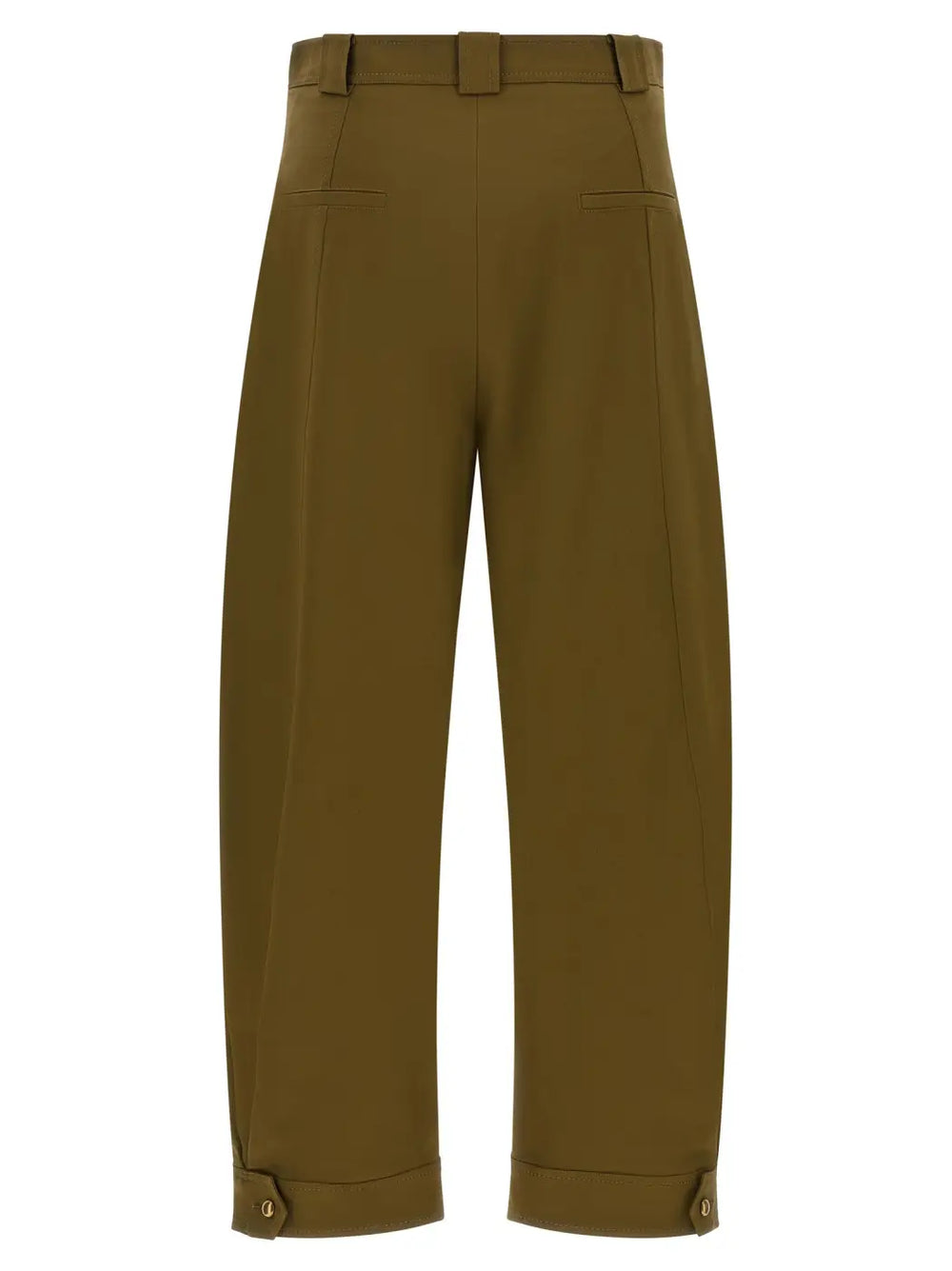 Max Mara Bicolor Cotton Cropped Pants