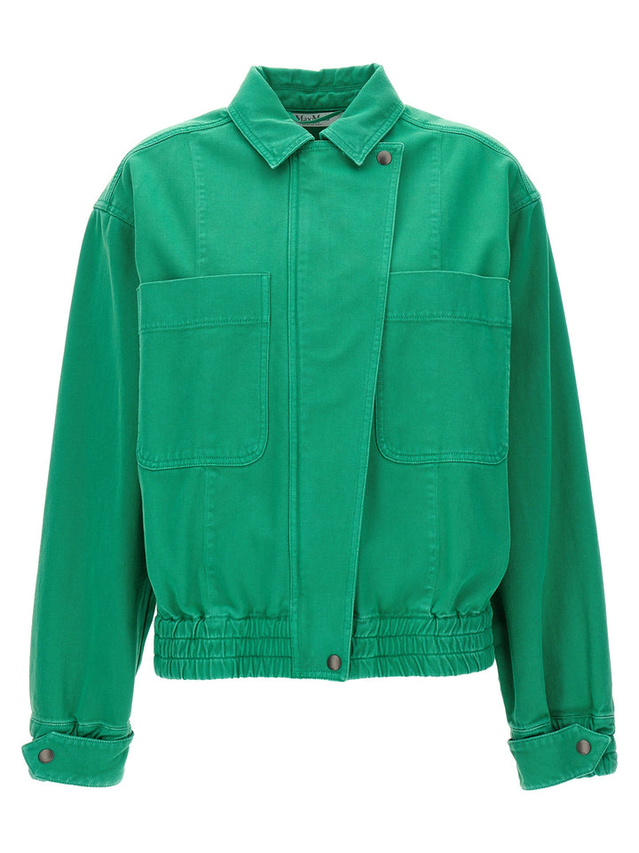 Max Mara Bicolor Cotton Full-Length Jacket
