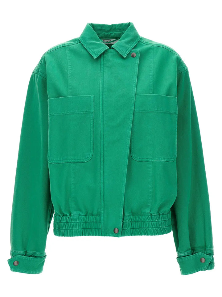 Max Mara Bicolor Cotton Full-length Jacket