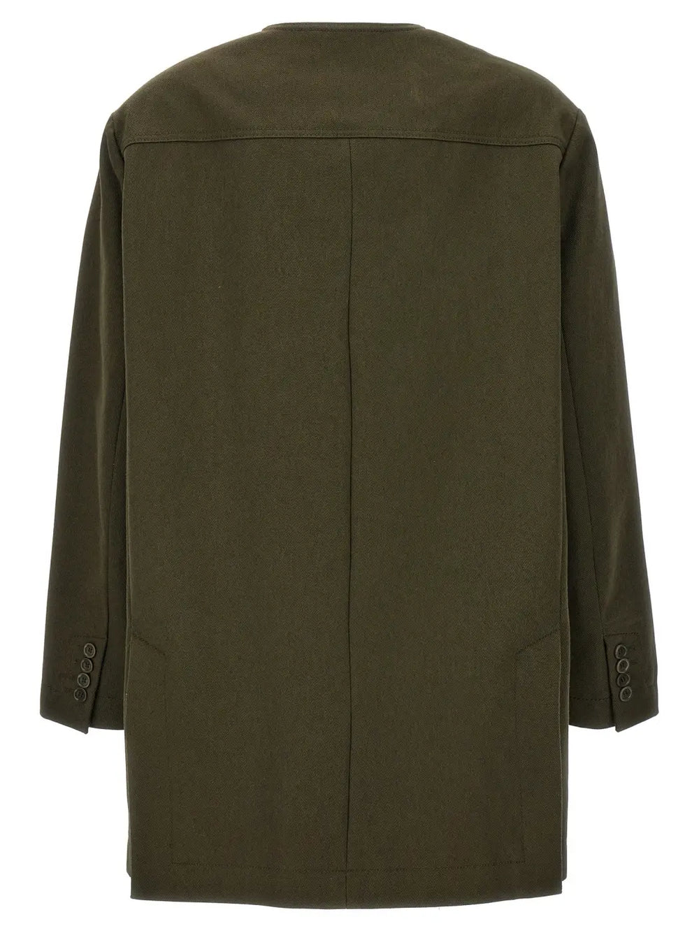 Max Mara Bicolor Cotton Full-length Jacket