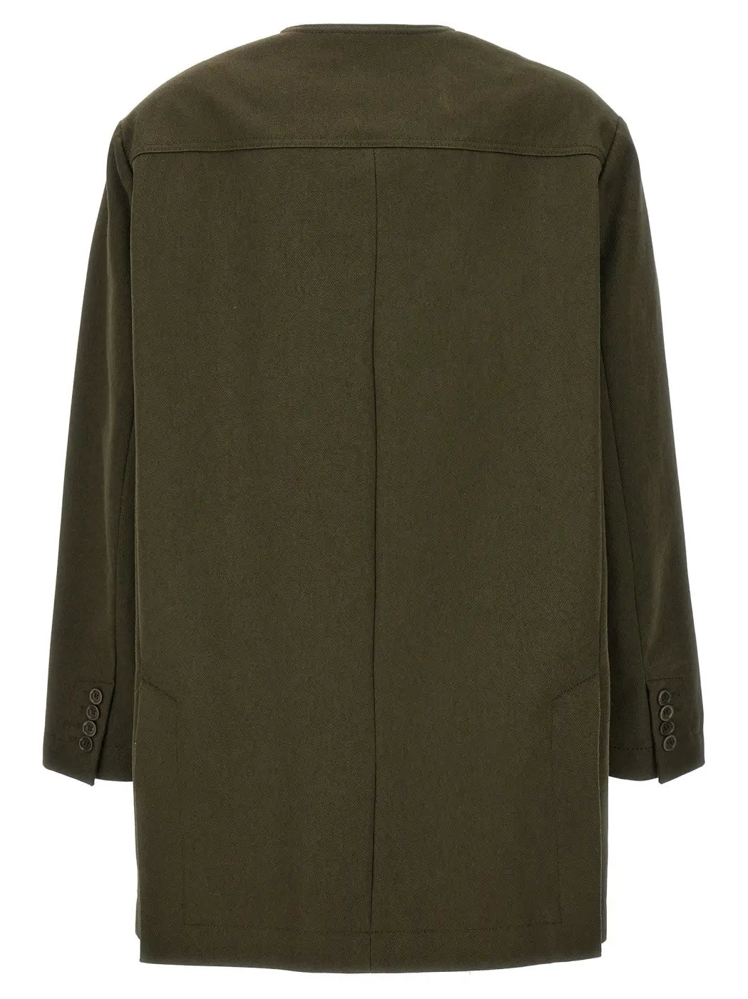 Max Mara Bicolor Cotton Full-length Jacket