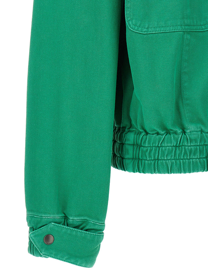Max Mara Bicolor Cotton Full-Length Jacket