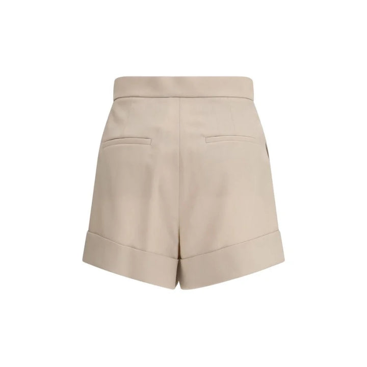 Max Mara Bicolor Fleece Wool Bermuda Shorts