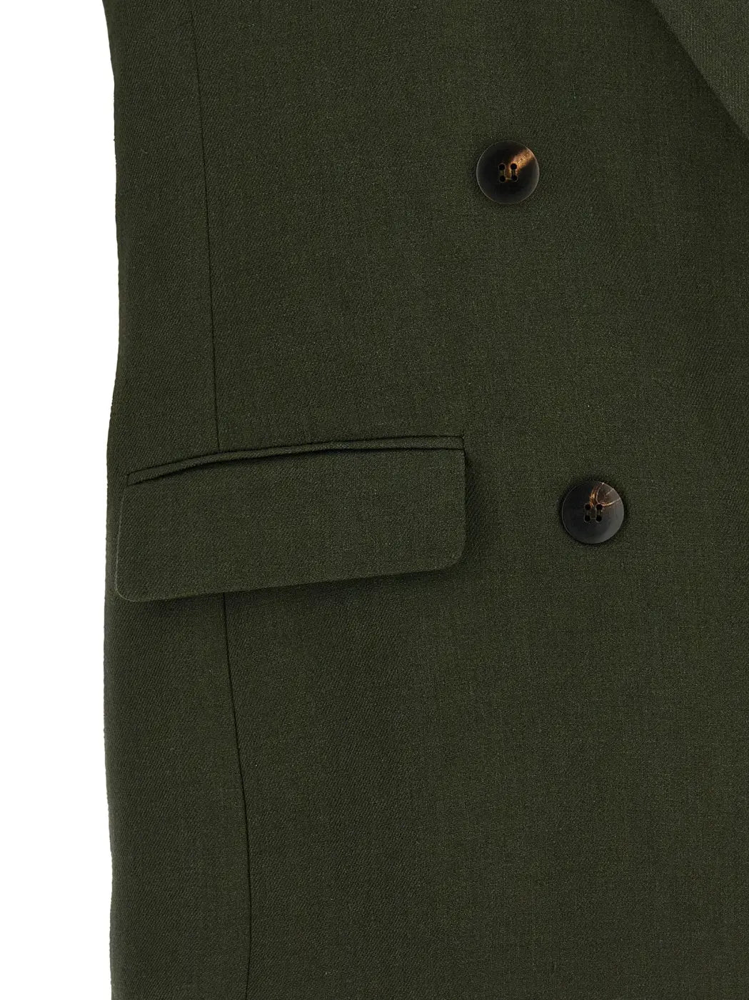 Max Mara Bicolor Linen Sleeveless Jacket