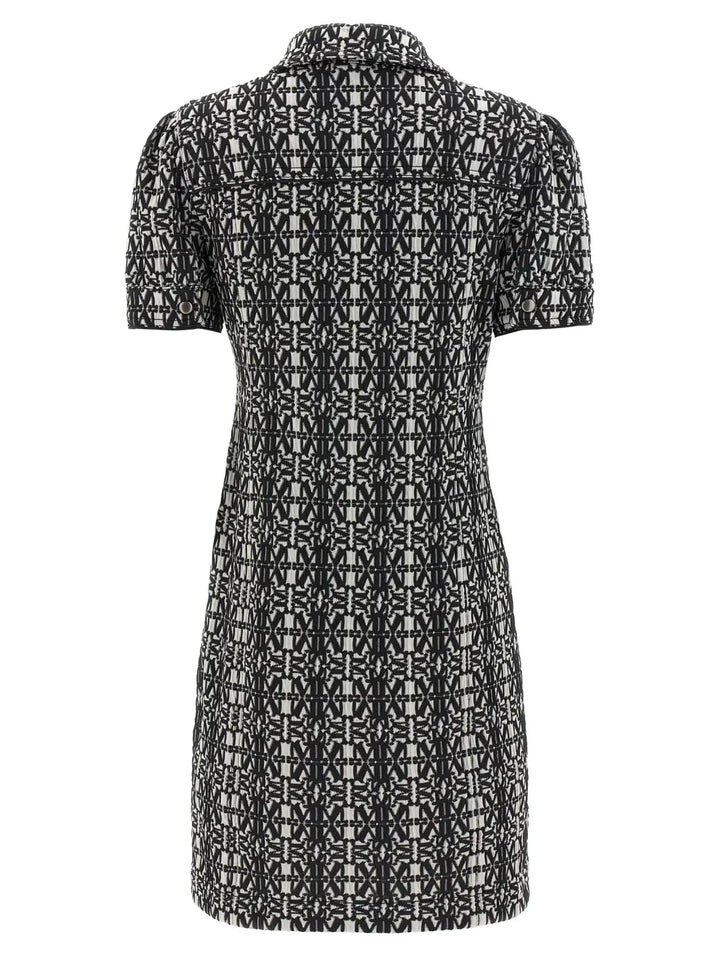 Max Mara Bicolor Polyester Short Dress