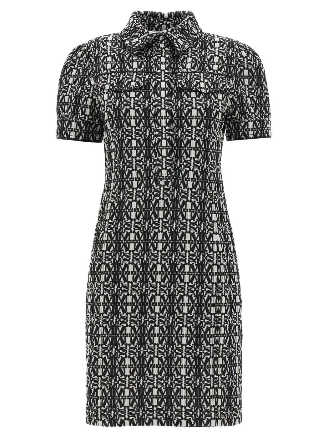 Max Mara Bicolor Polyester Short Dress