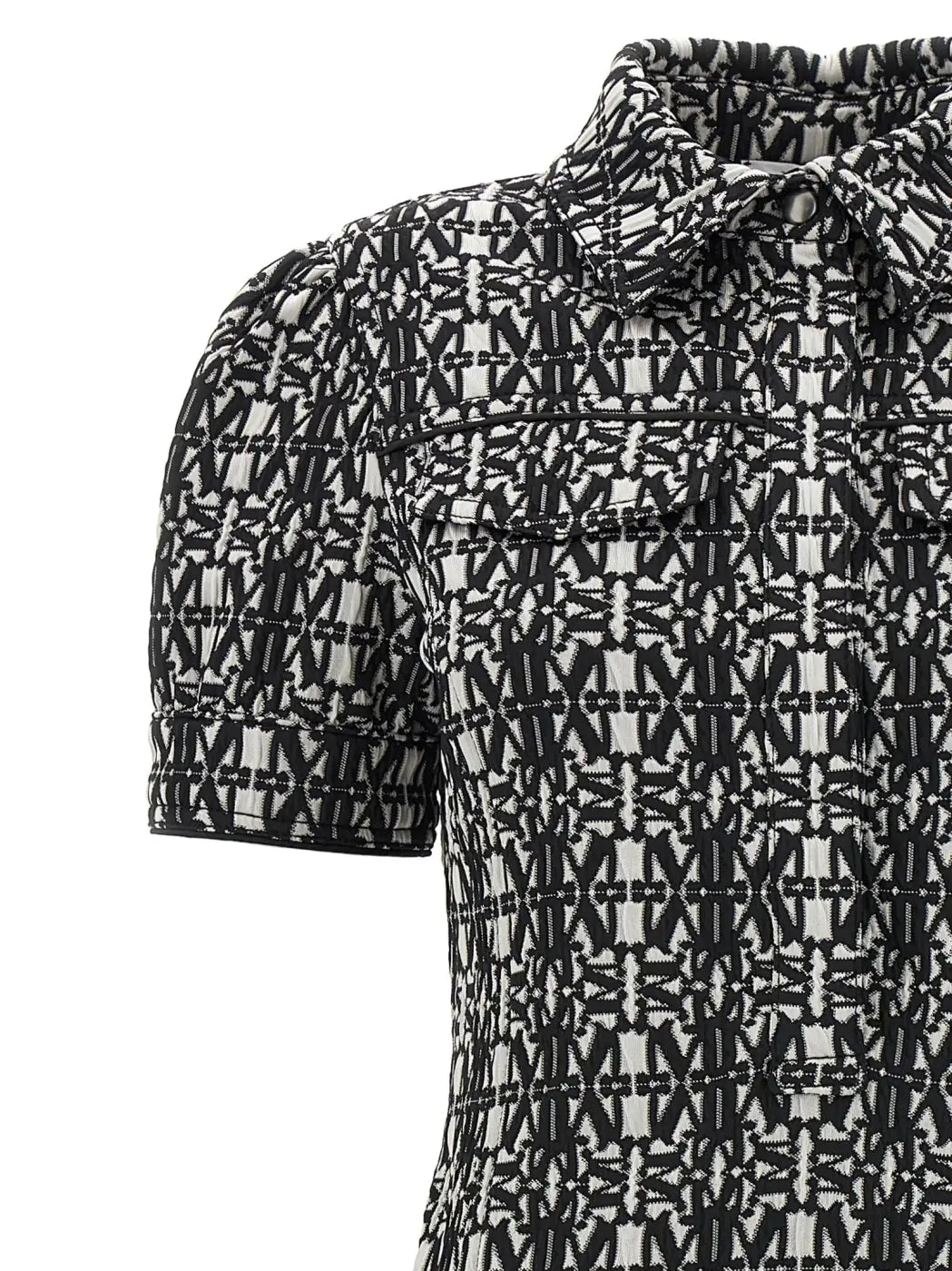 Max Mara Bicolor Polyester Short Dress