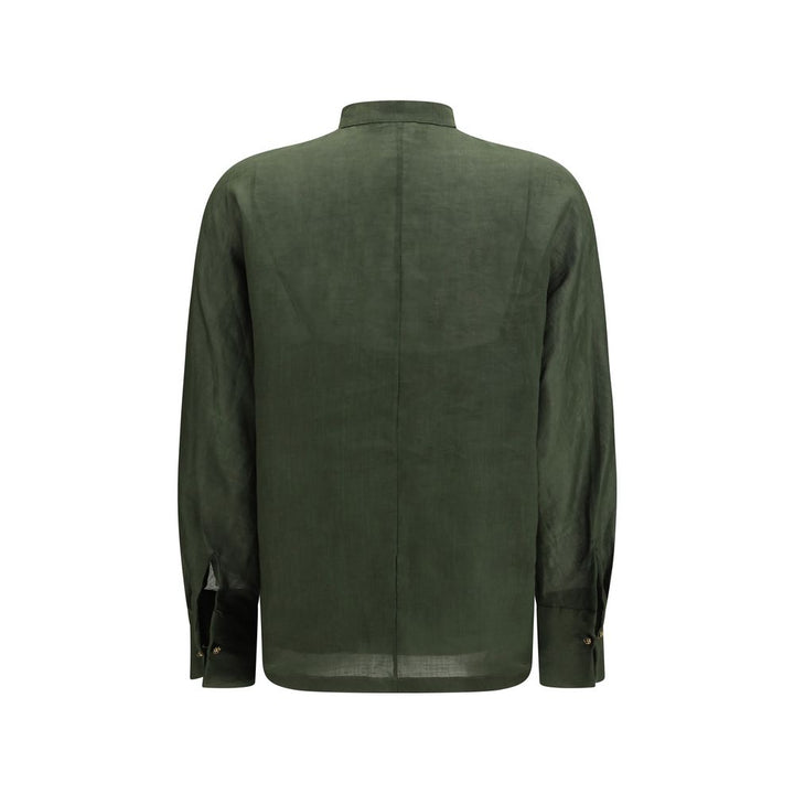 Max Mara Shirts - Bicolor Ramie Dress Shirt