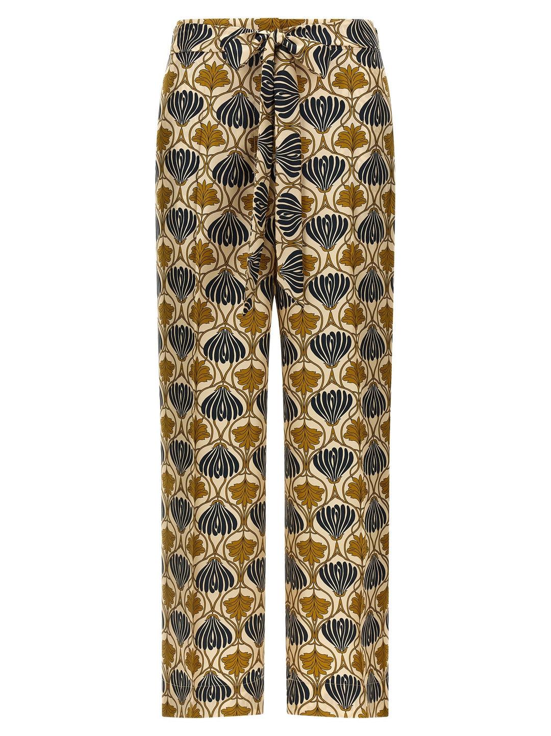 Max Mara Bicolor Silk Casual Pants