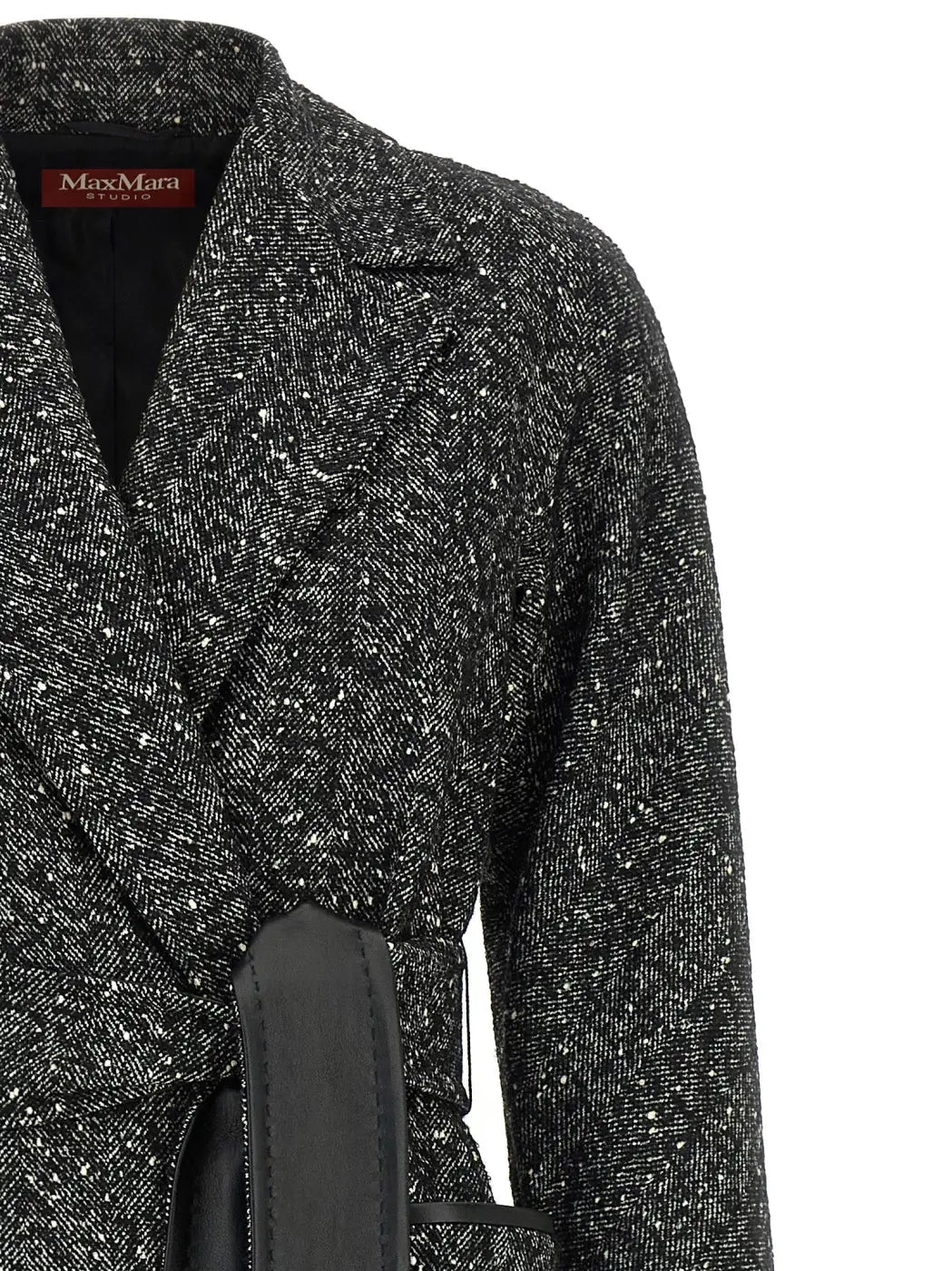 Max Mara Bicolor Virgin Wool Coat