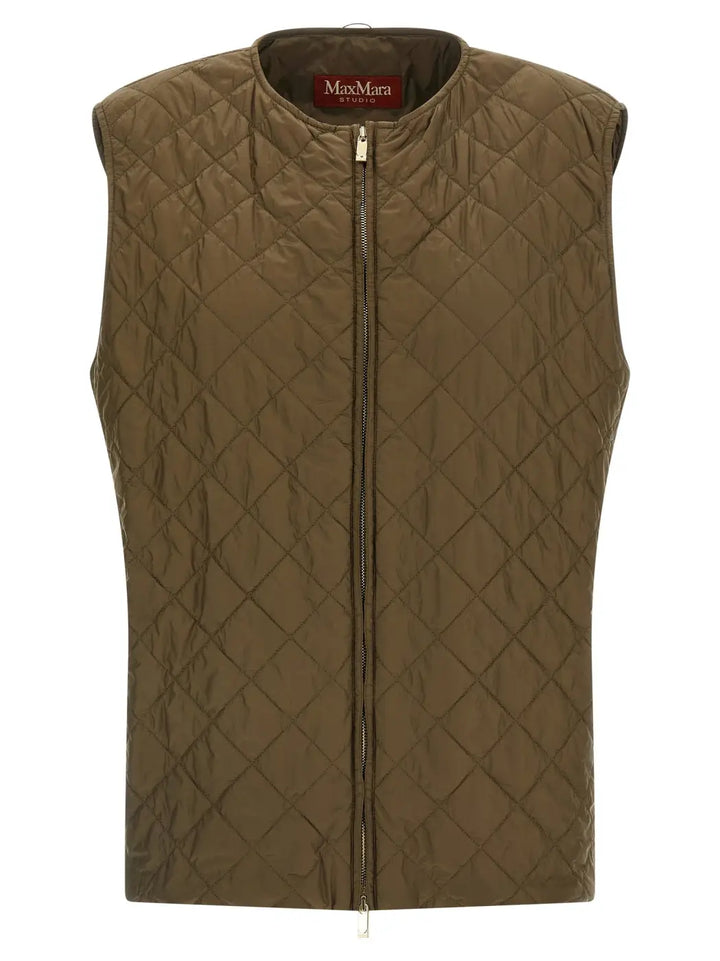 Max Mara Bicolor Virgin Wool Coat