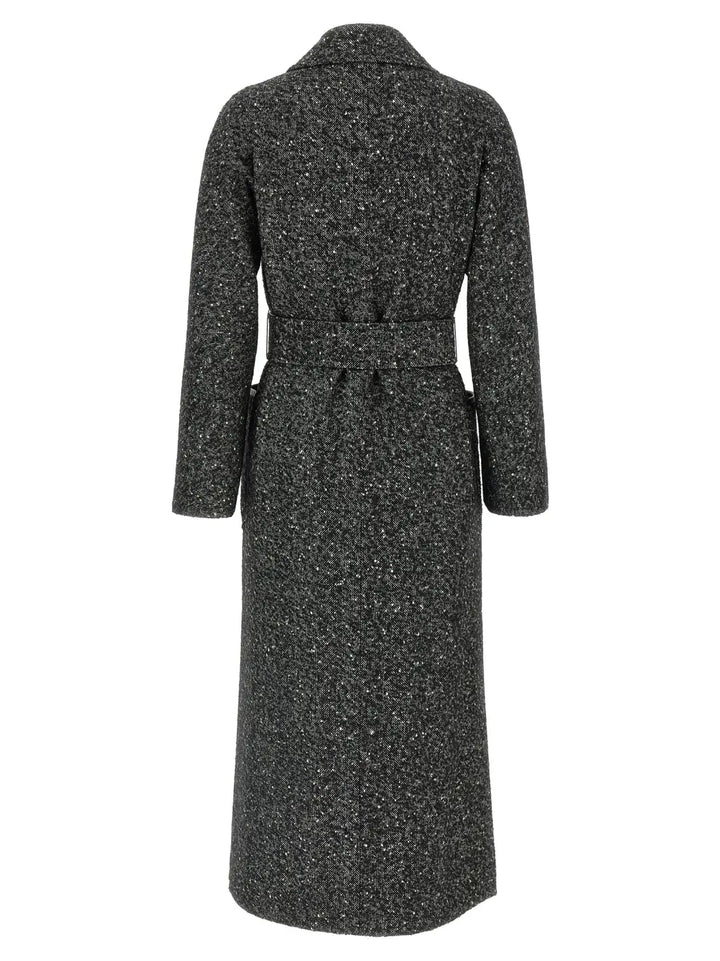 Max Mara Bicolor Virgin Wool Coat