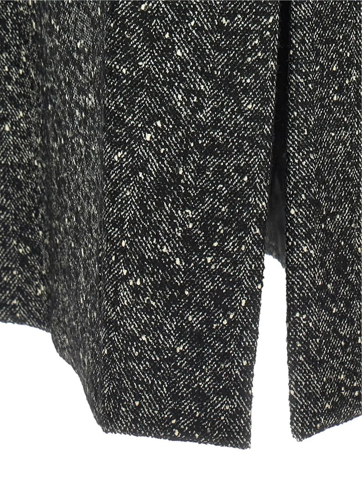 Max Mara Bicolor Virgin Wool Coat
