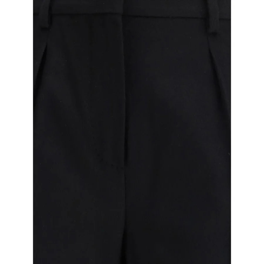 Max Mara Black Camel Hair Casual Pants