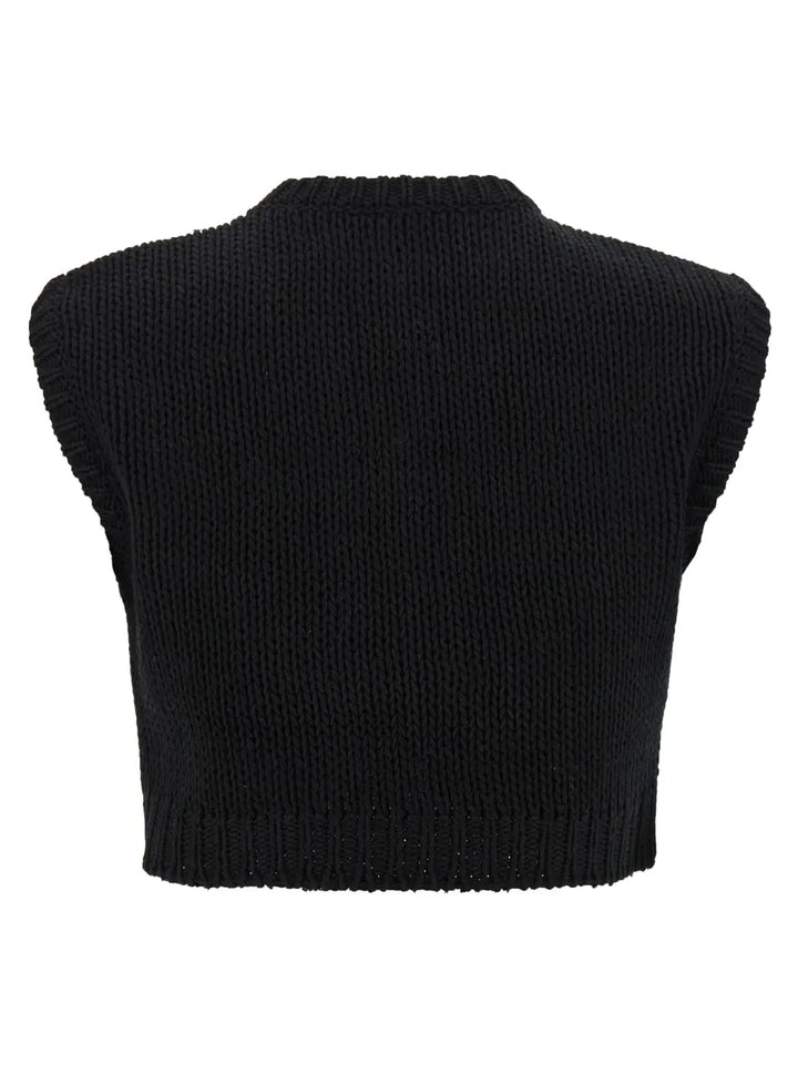 Max Mara Black Cotton Cardigan