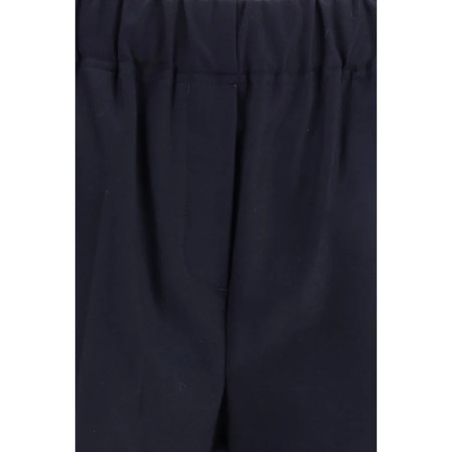 Max Mara Black Cotton Casual Pants