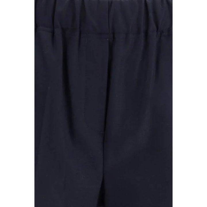 Max Mara Black Cotton Casual Pants