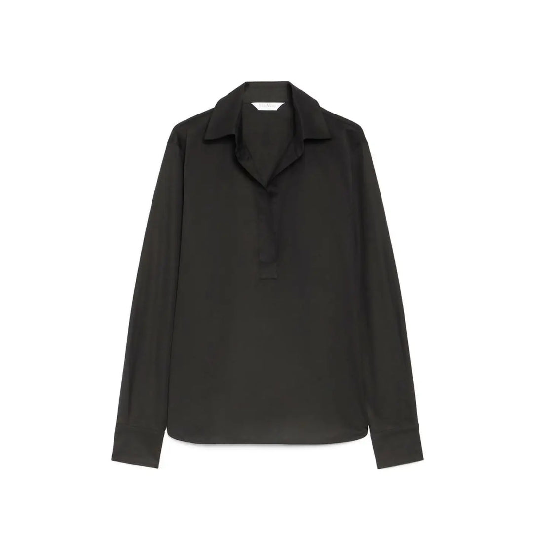 Max Mara Black Cotton Shirt