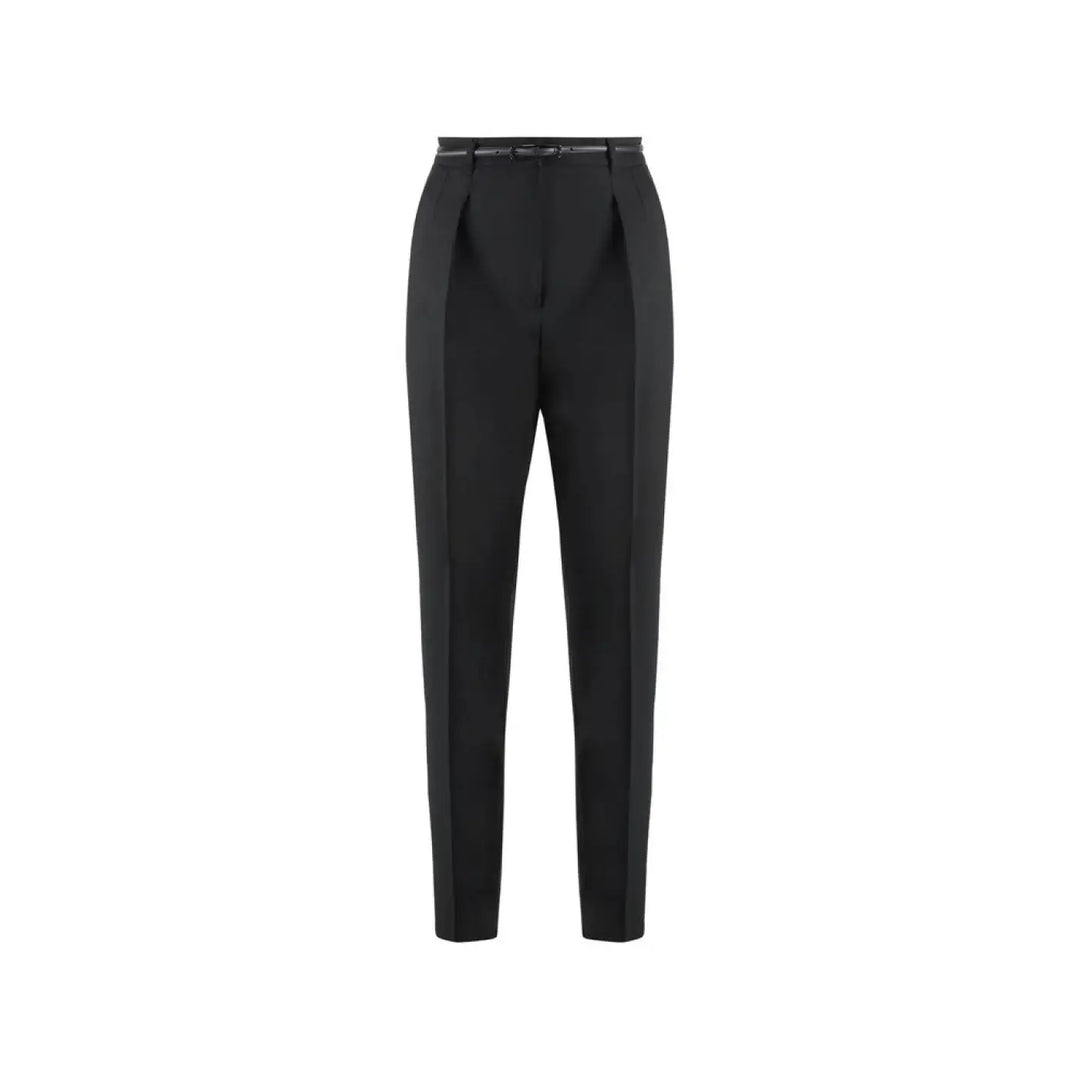 Max Mara Black Elastane Dress Pants