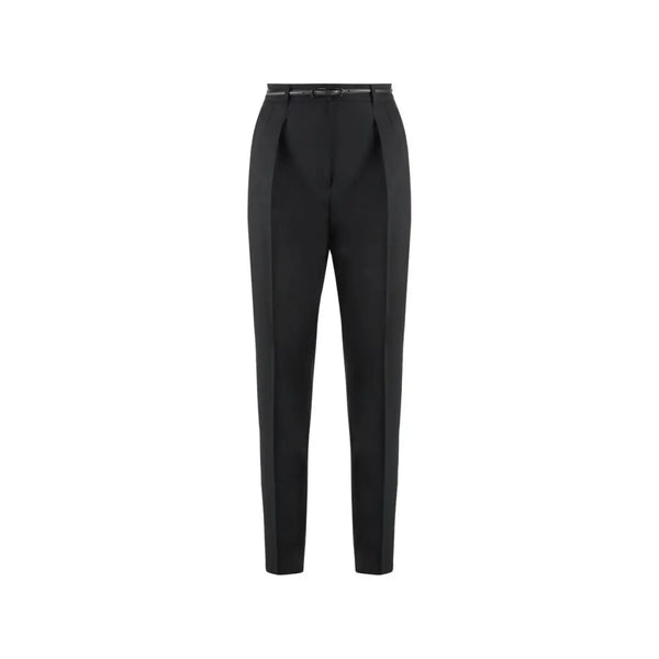 Max Mara Black Elastane Dress Pants