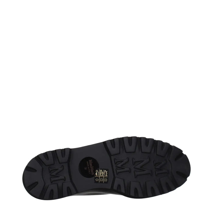 Max Mara Black Leather Oxfords and Derbies