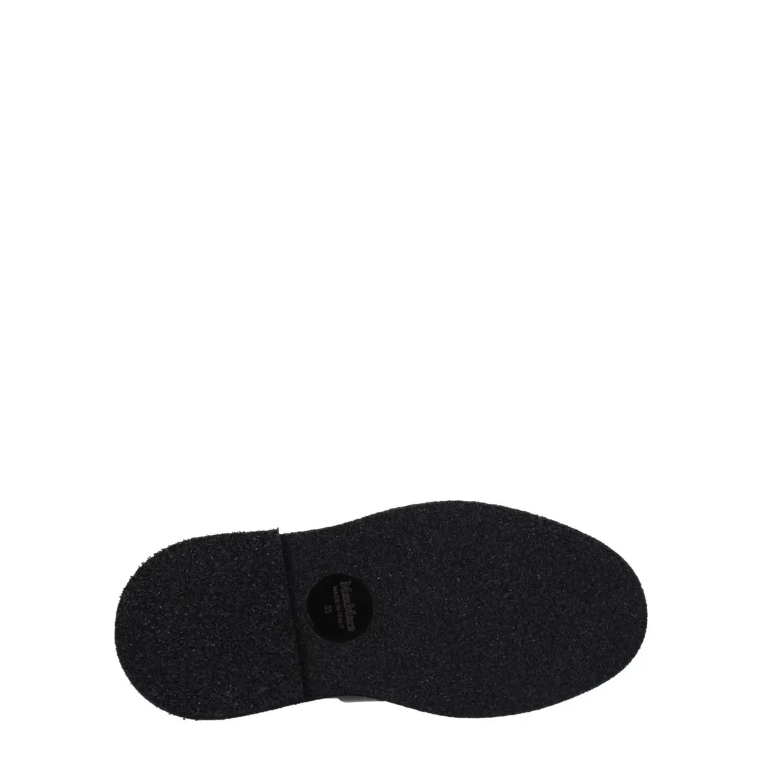 Max Mara Black Leather Oxfords and Derbies