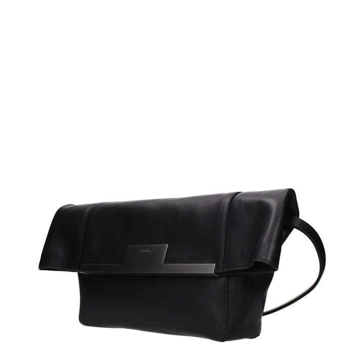 Max Mara Black Leather Shoulder Bag