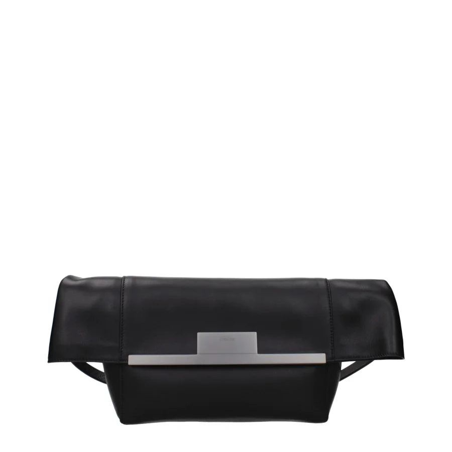 Max Mara Black Leather Shoulder Bag