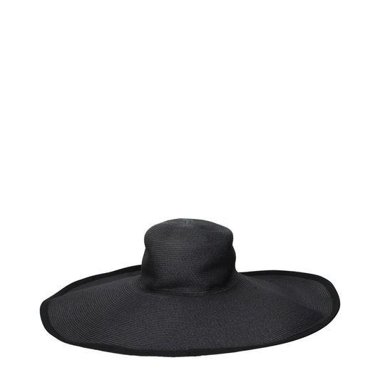 Max Mara Black Paper Sunhat