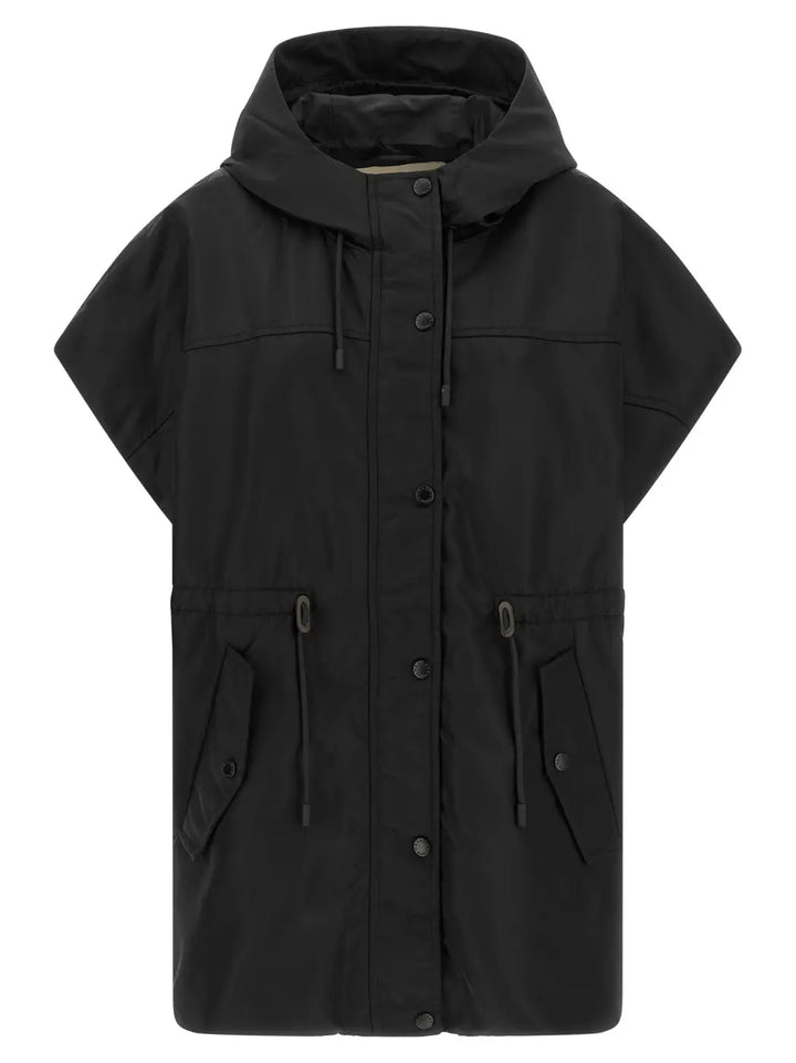 Max Mara Black Polyamide Sleeveless Jacket