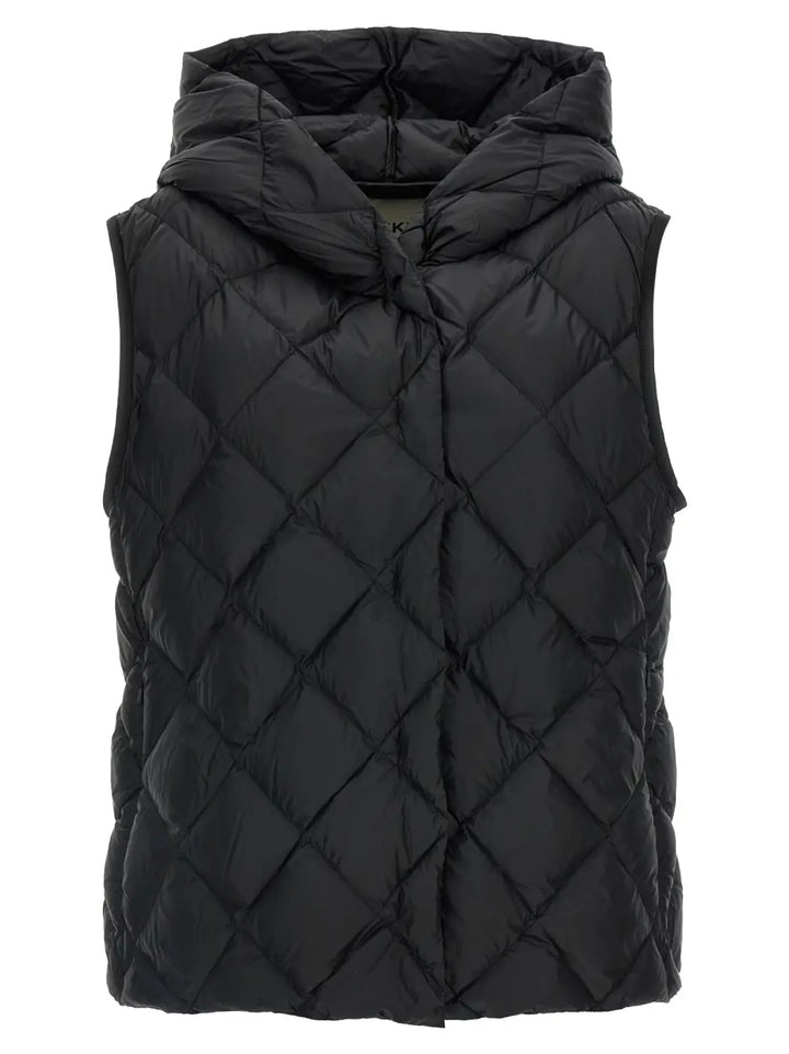 Max Mara Black Polyester Sleeveless Jacket