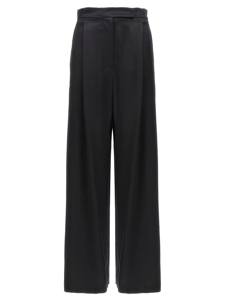 Max Mara Black Silk Casual Pants