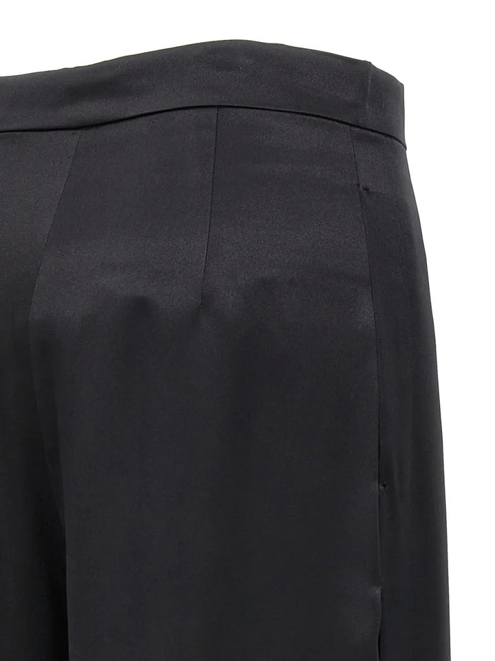 Max Mara Black Silk Casual Pants