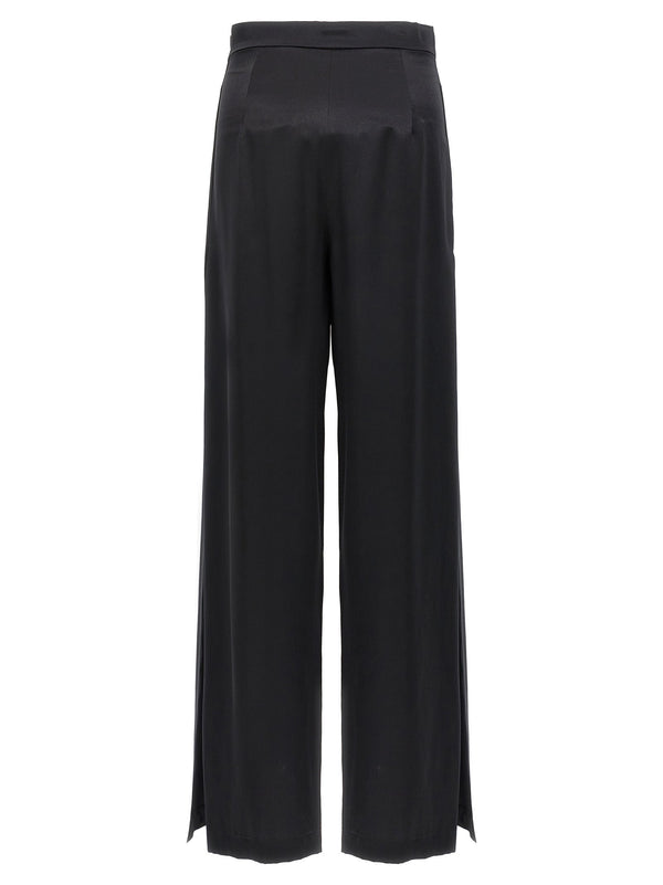 Max Mara Black Silk Casual Pants