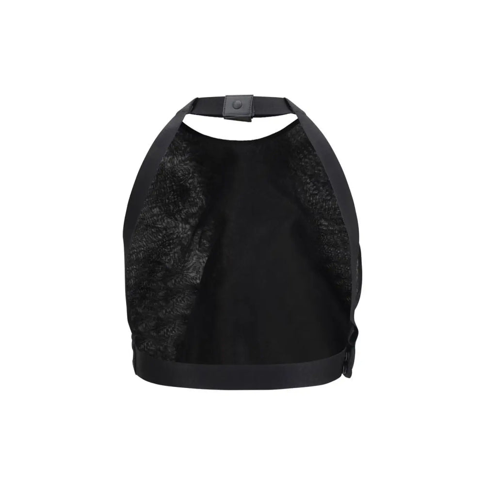 Max Mara Black Silk Pattern Shirt