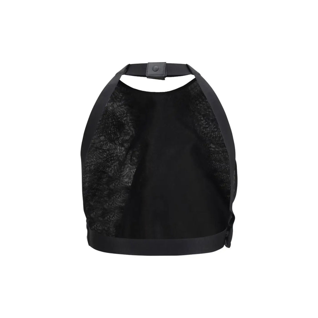 Max Mara Black Silk Pattern Shirt