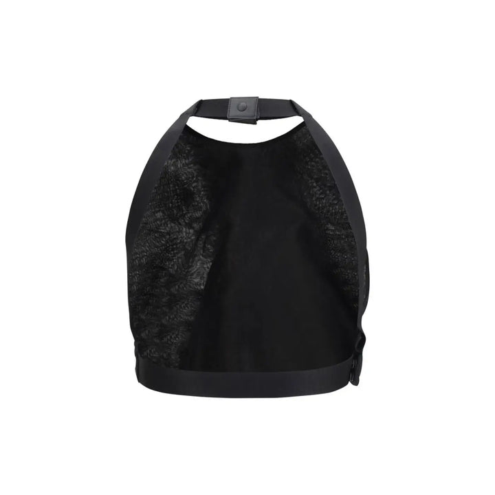 Max Mara Black Silk Pattern Shirt