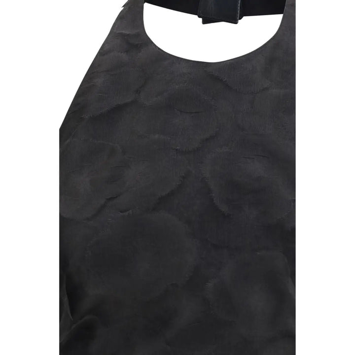 Max Mara Black Silk Pattern Shirt