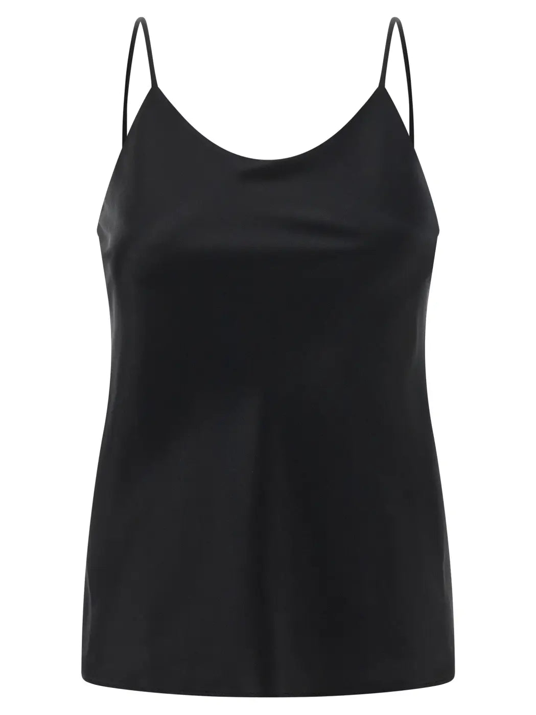 Max Mara Black Silk Tank Tops