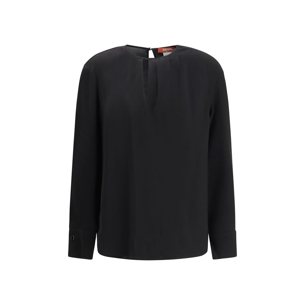 Max Mara Blouses - Women’s Black Triacetate Blouse