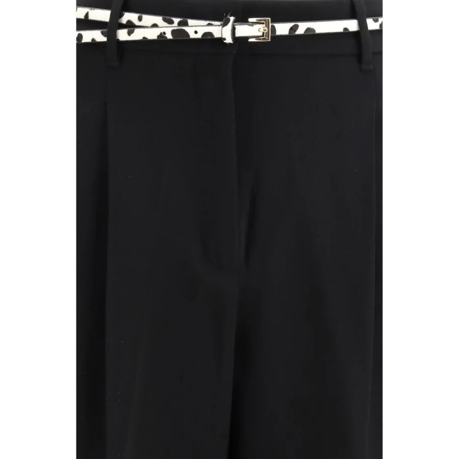 Max Mara Black Triacetate Casual Pants
