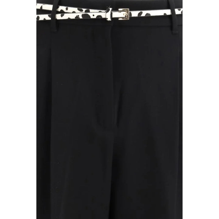 Max Mara Black Triacetate Casual Pants