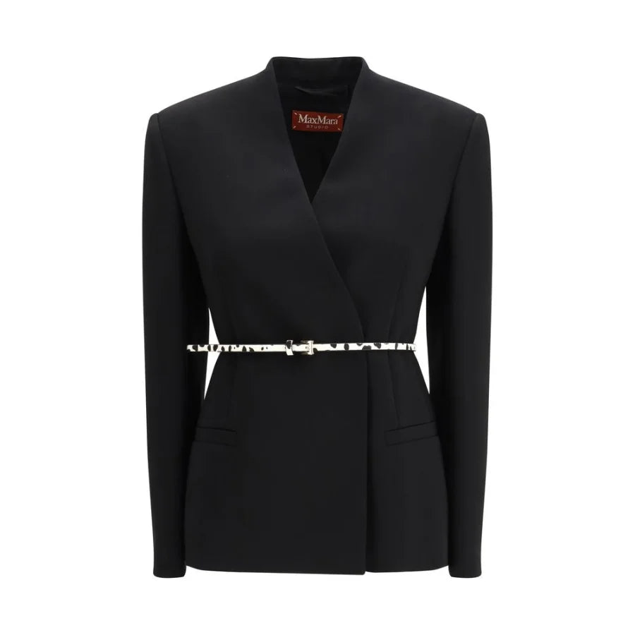 Max Mara Black Triacetate Coat